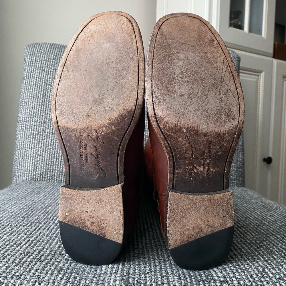 Frye Cognac Harness Tall Riding Boots - Picture 10 of 15